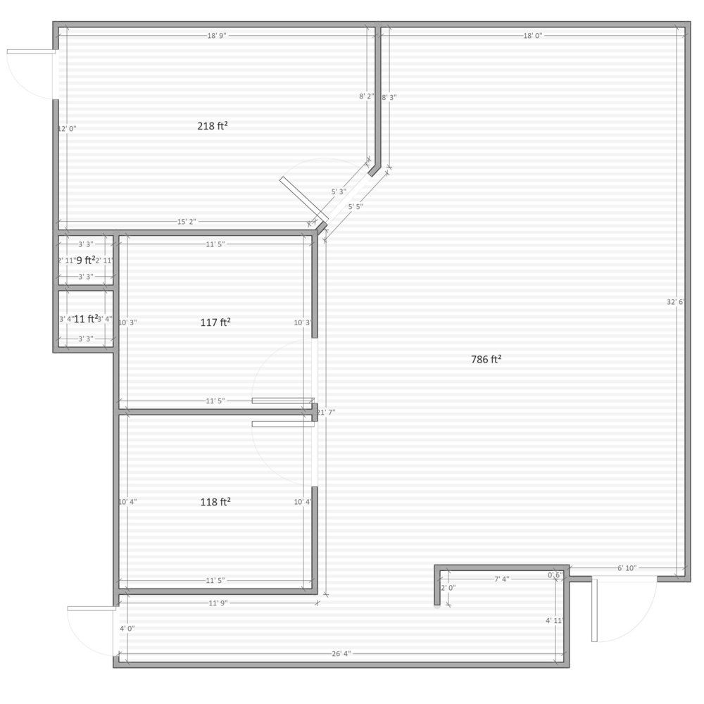 Suites ~ 1400 to 2800 SF: 810 Brown St, Columbus, IN 47201